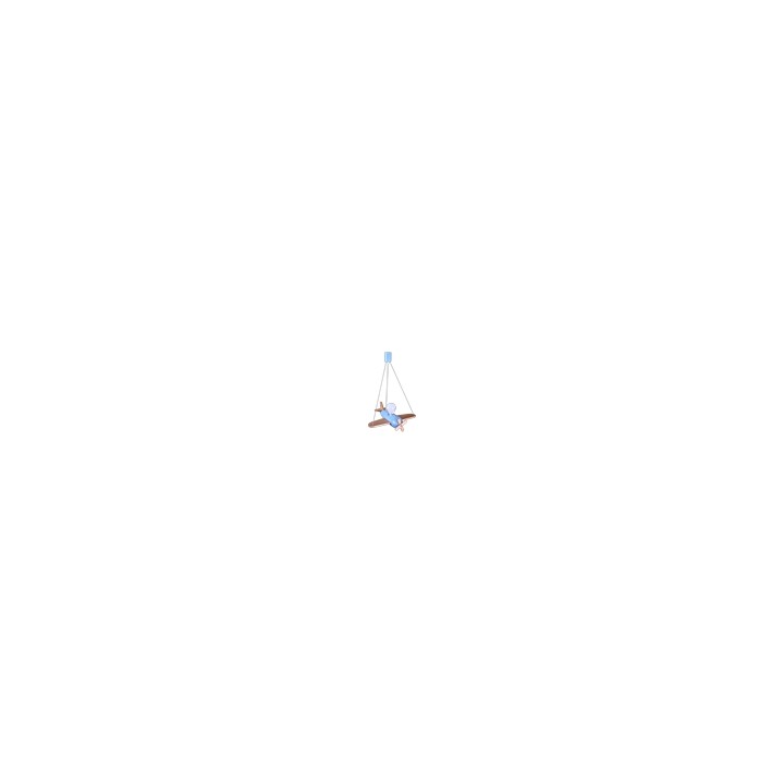 Hanging lamp Clipper natural-blue
