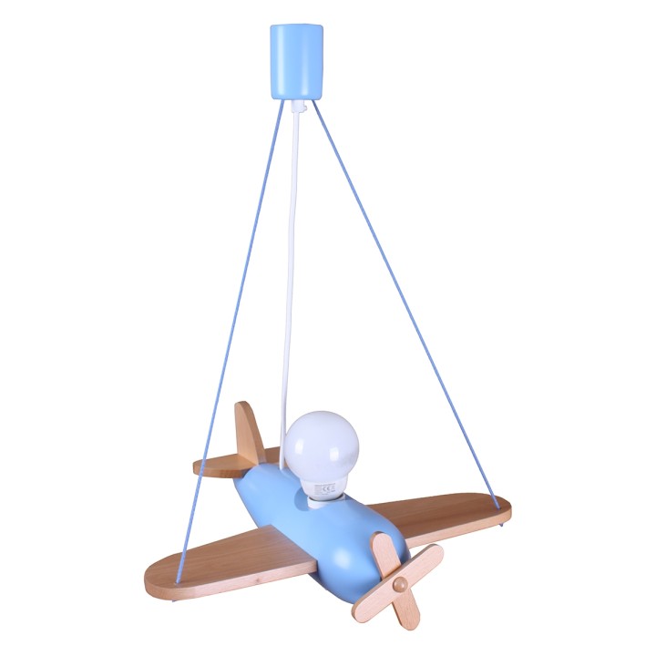 Hanging lamp Clipper natural-blue