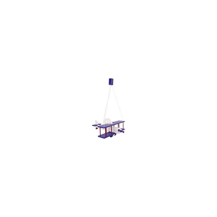 Hanging lamp Aeroplane large navy-white-red