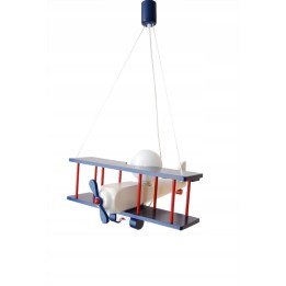 Hanging lamp Aeroplane large navy-white-red