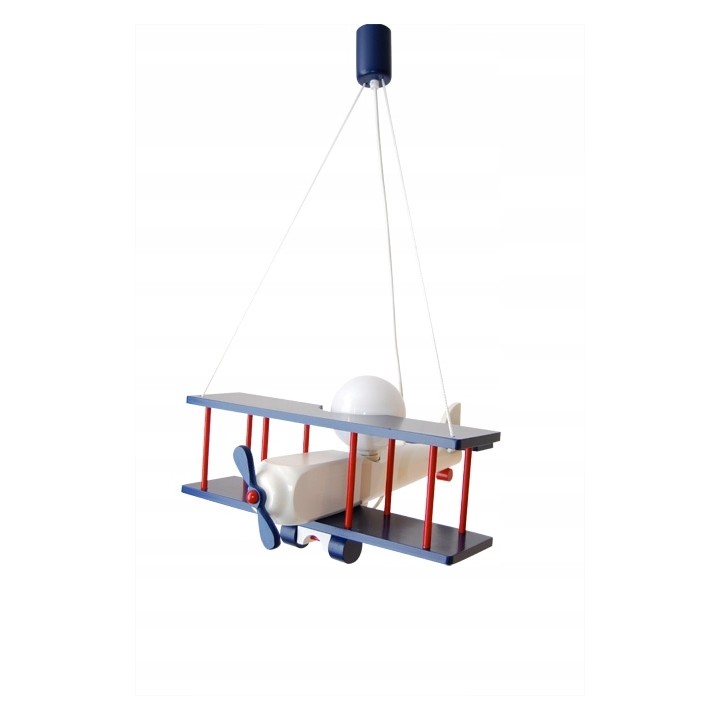Hanging lamp Aeroplane large navy-white-red