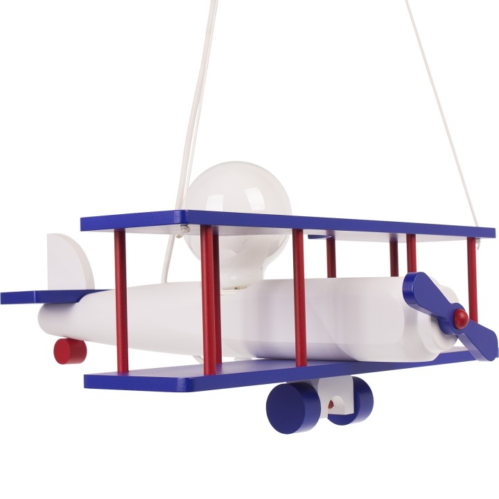 Hanging lamp Aeroplane large navy-white-red