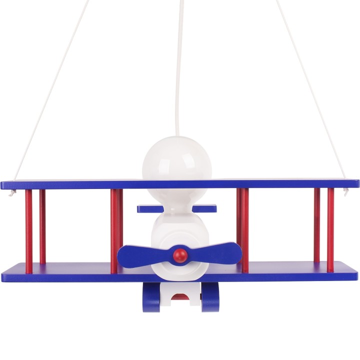 Hanging lamp Aeroplane large navy-white-red