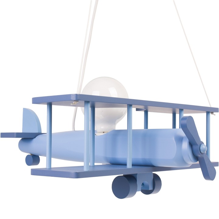 Hanging lamp Plane large blue