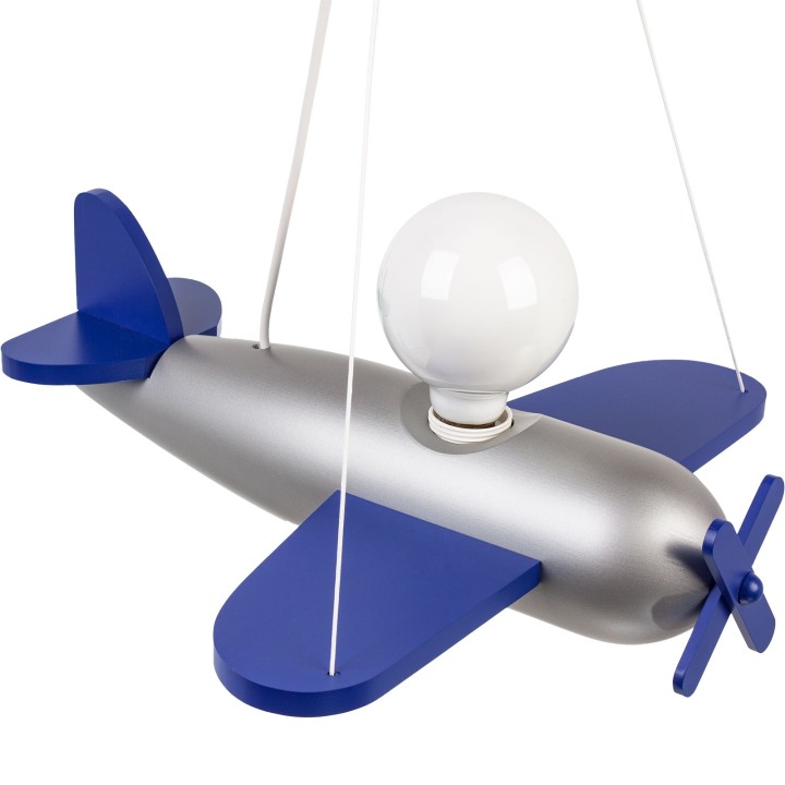 Hanging lamp Clipper navy-silver