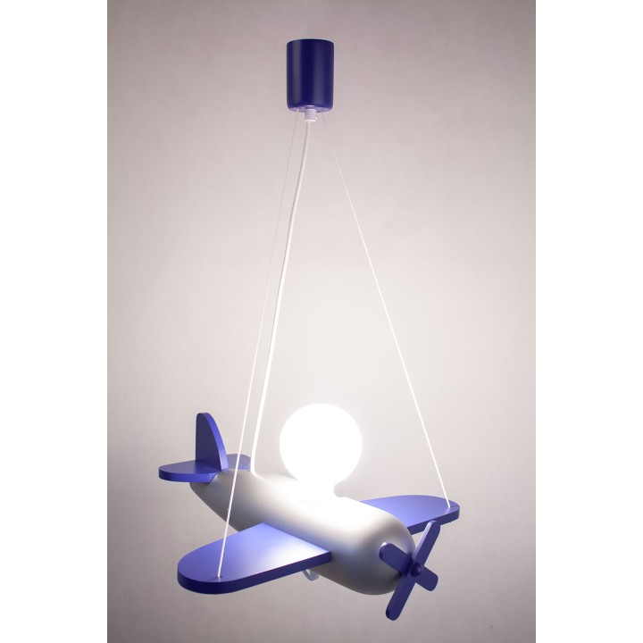 Hanging lamp Clipper navy-silver