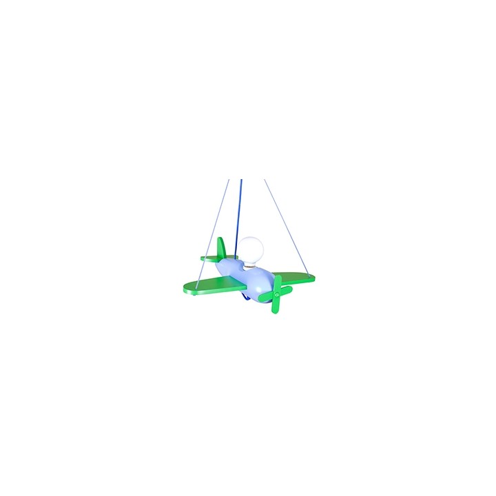 Hanging lamp Clipper green-blue