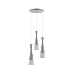 Hanging lamp grey Vegas2 3p (plaphone)