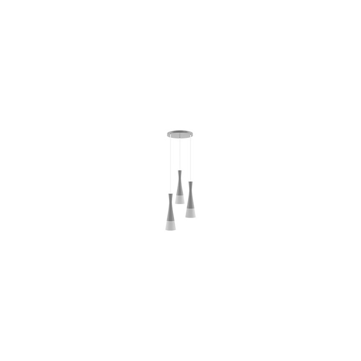 Hanging lamp grey Vegas2 3p (plaphone)