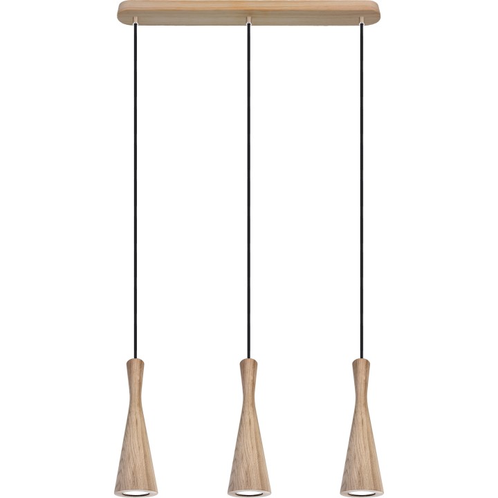 Hanging lamp oak Vegas 3p