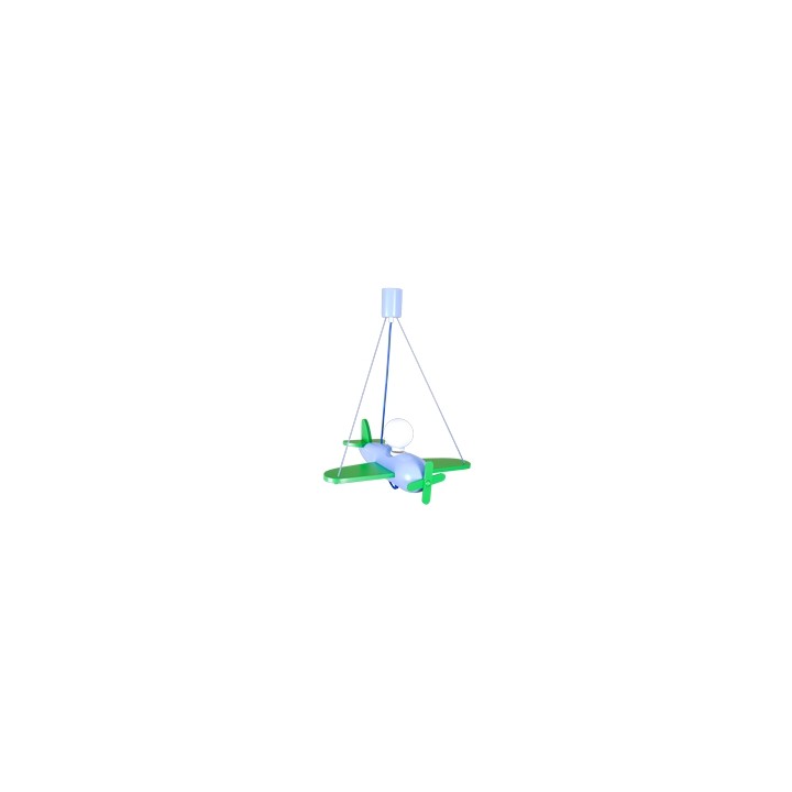Hanging lamp Clipper green-blue