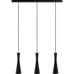 Hanging lamp black Vegas 3 tr