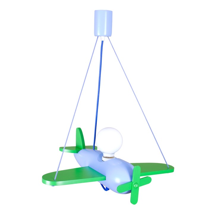 Hanging lamp Clipper green-blue