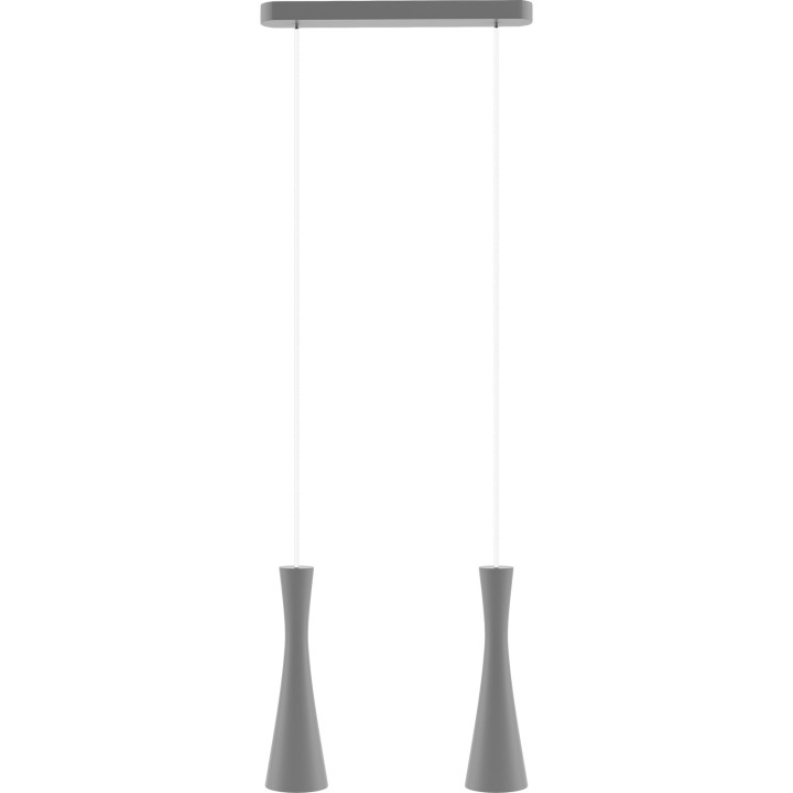 Hanging lamp grey Vegas 2 tr