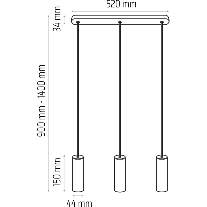 Hanging lamp white Madera 3