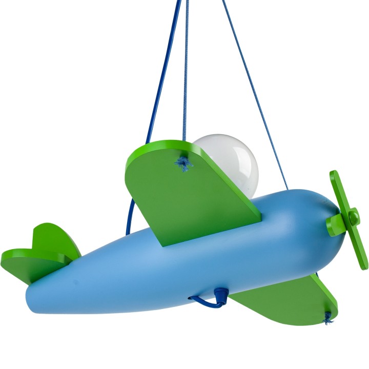 Hanging lamp Clipper green-blue