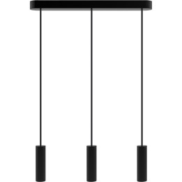 Hanging lamp black Madera 3p