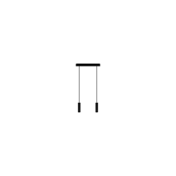 Hanging lamp black Madeira 2p