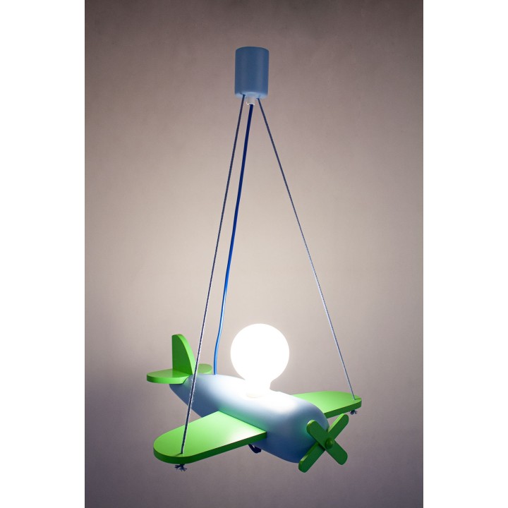 Hanging lamp Clipper green-blue