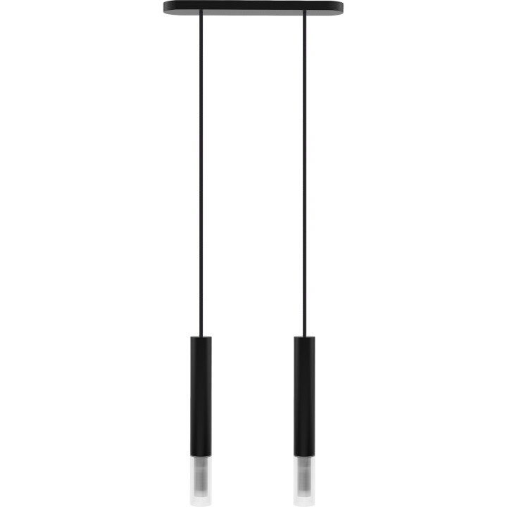 Hanging lamp Madera2 tin 2 fl black