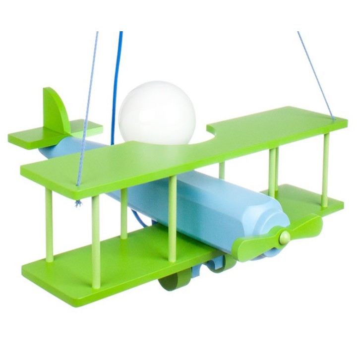 Hanging lamp Plane large green-blue