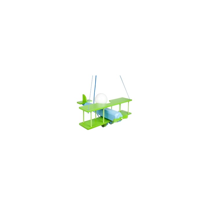Hanging lamp Plane large green-blue