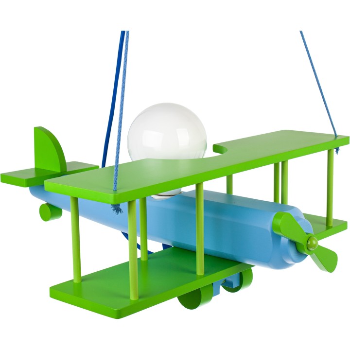 Hanging lamp Plane large green-blue