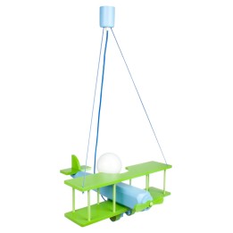 Hanging lamp Plane large green-blue