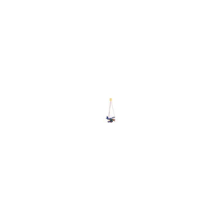 Hanging lamp Small plane - multicolor