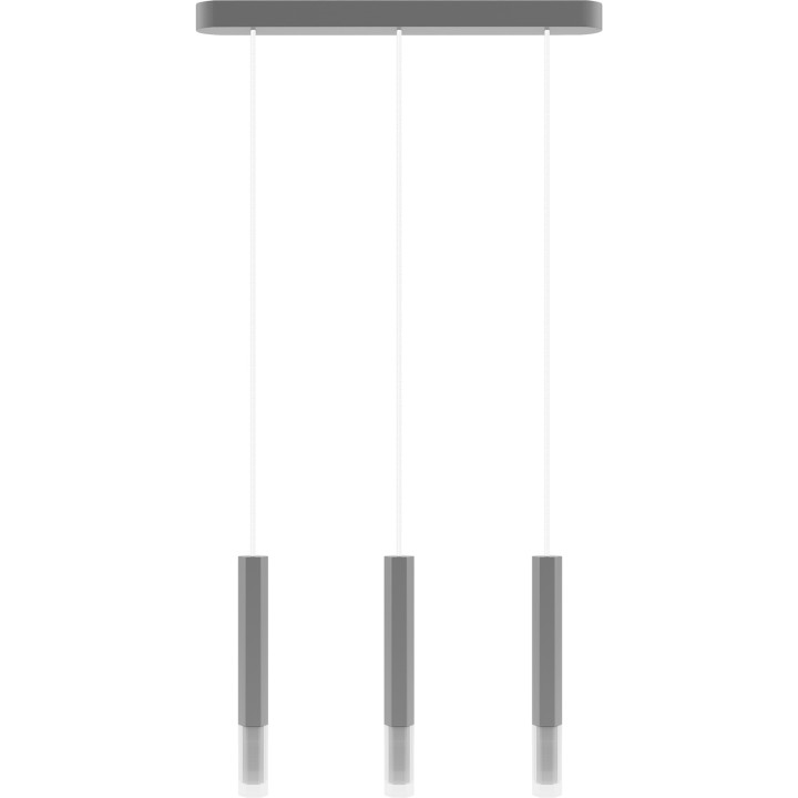 Hanging lamp Madera2 Hexa 3l grey lamp