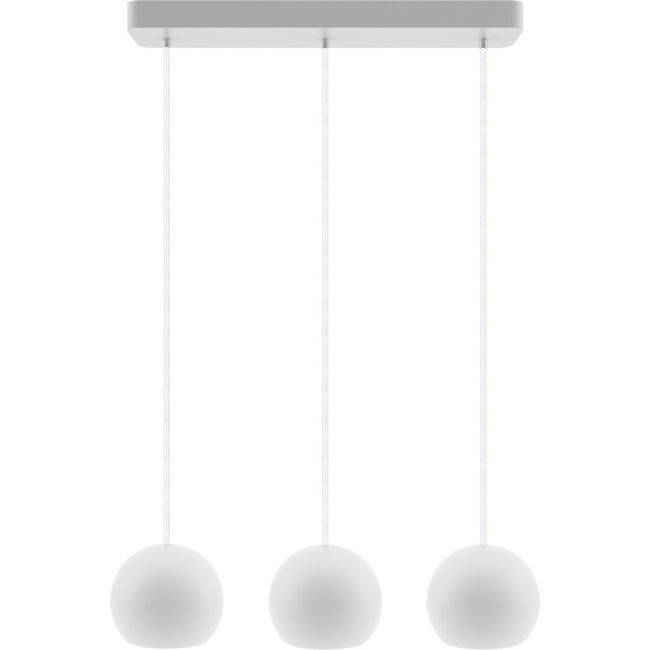 Hanging lamp white Balli Balle 3p