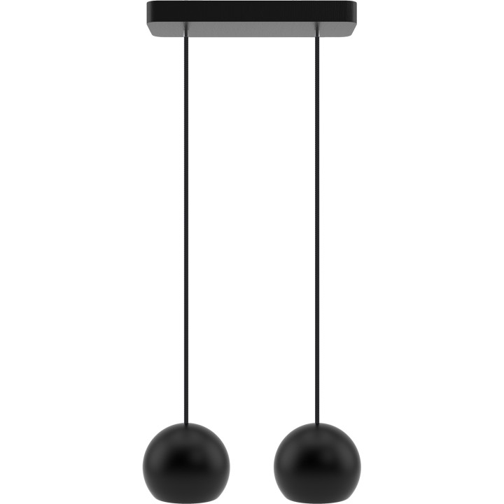 Hanging lamp black Balli Balls 2p