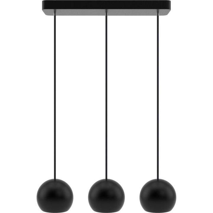 Hanging lamp Black Balli Balls Balls 3p