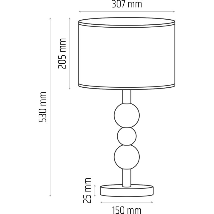 Table lamp Bolla beige