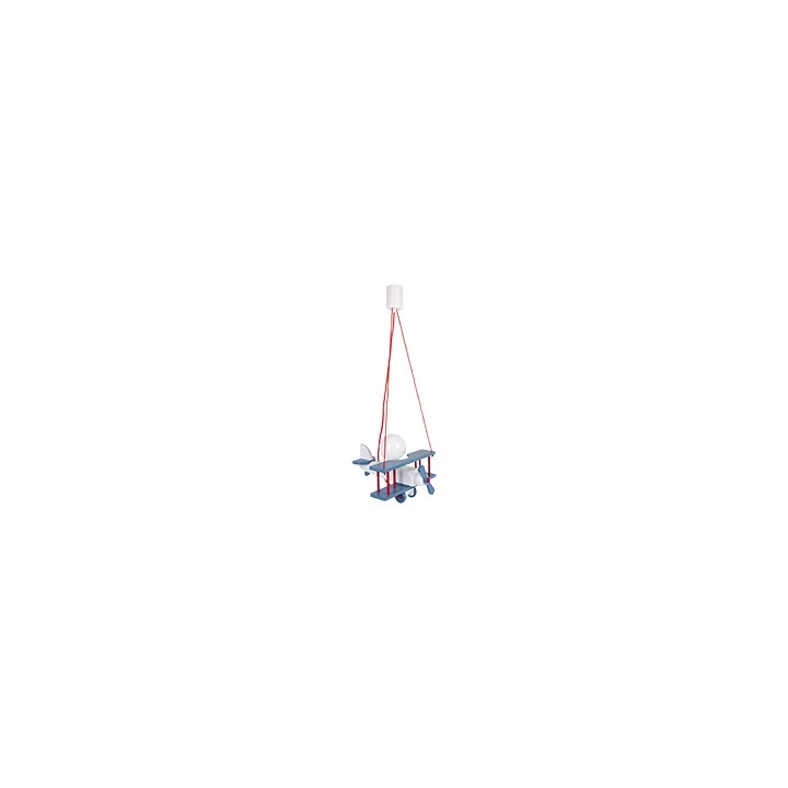 Hanging lamp Aeroplane small blue-white-red