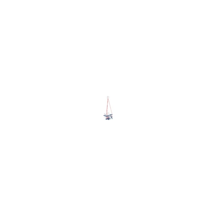 Hanging lamp Aeroplane small blue-white-red