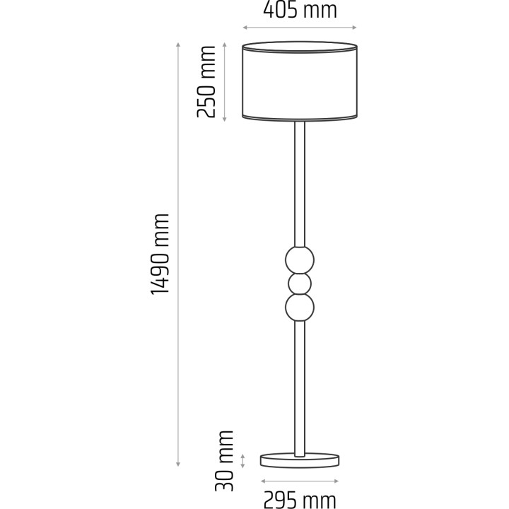 Floor lamp Bolla powder pink