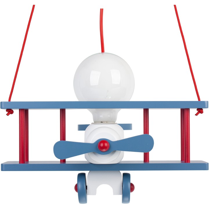 Hanging lamp Aeroplane small blue-white-red