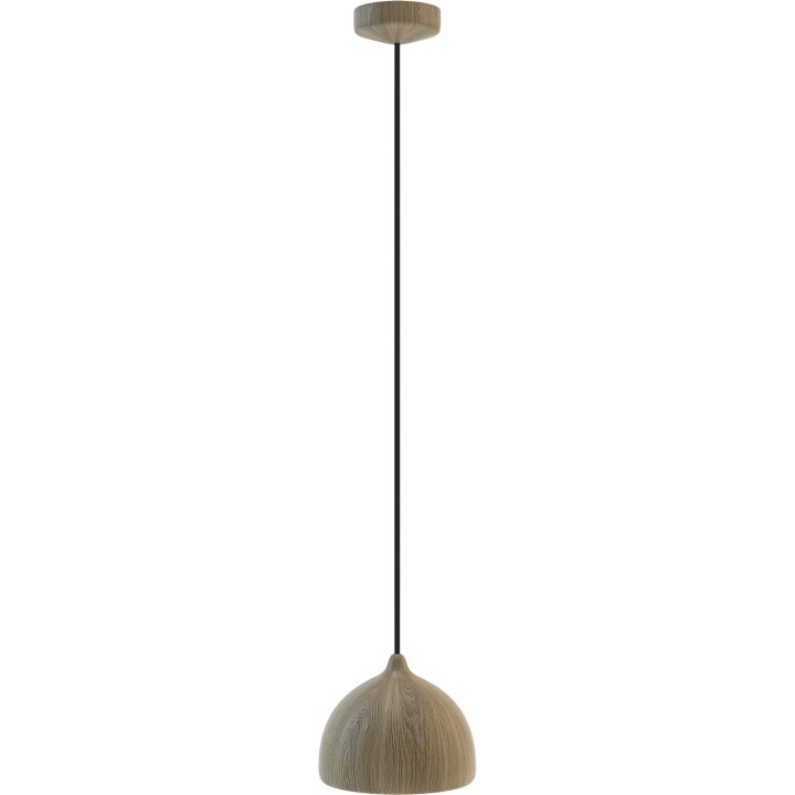 Hanging lamp ACORN and oak black wire