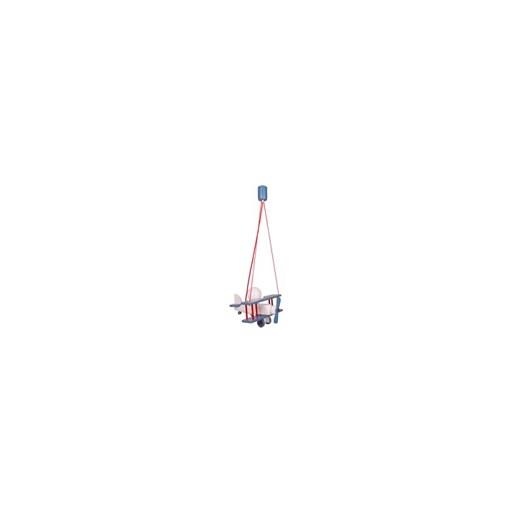 Hanging lamp Aeroplane small blue-white-red