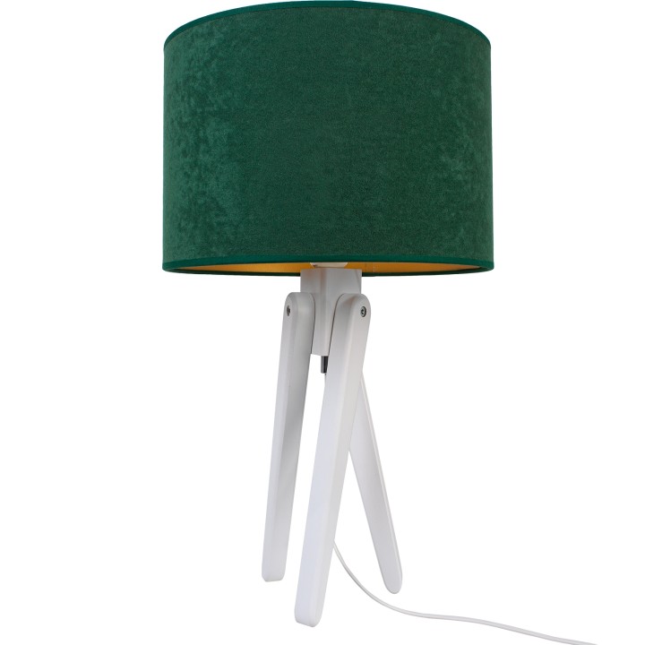 Table lamp white TRIVET bottle green