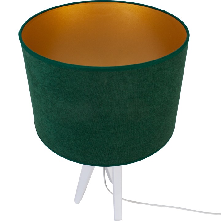 Table lamp white TRIVET bottle green