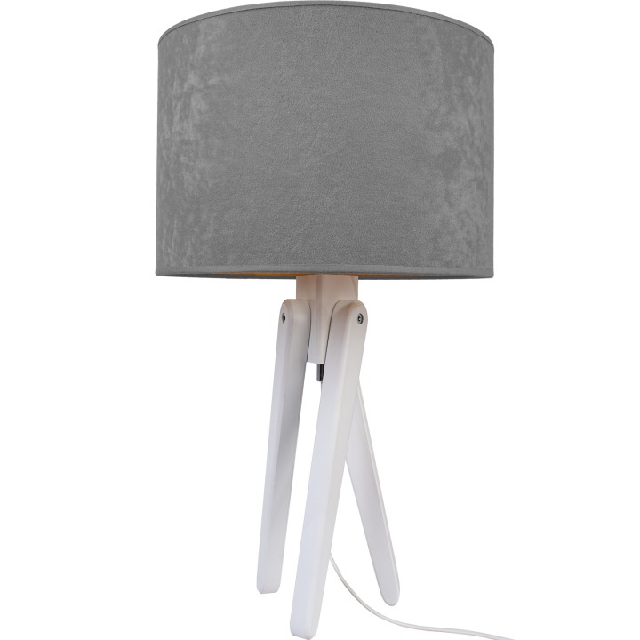 Table lamp white TRIVET grey