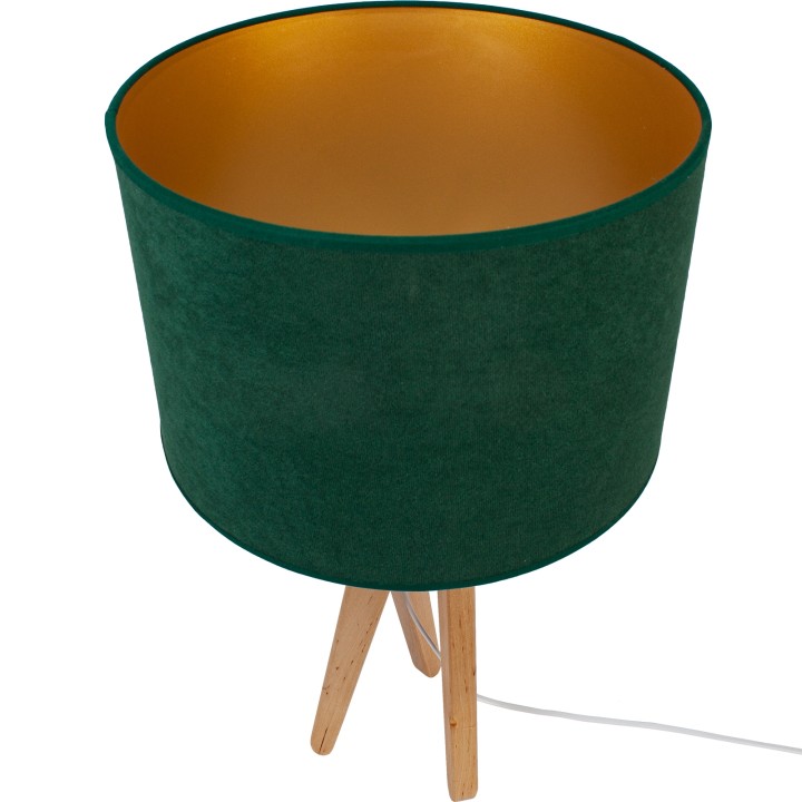 Natural table lamp TRIVET bottled green