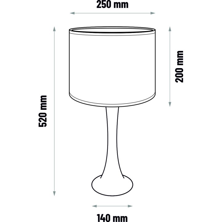 Table lamp BEAVIS - oak