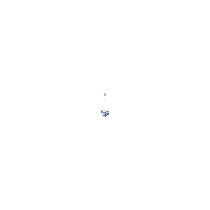 Hanging lamp Aeroplane small blue-black-red