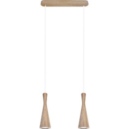 Hanging lamp oak Vegas 2p
