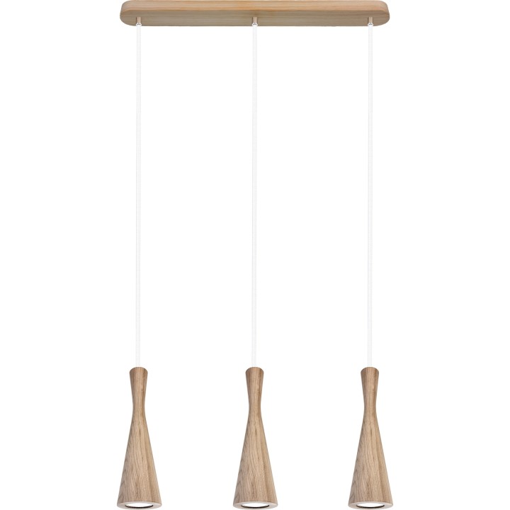 Hanging lamp oak Vegas 3p