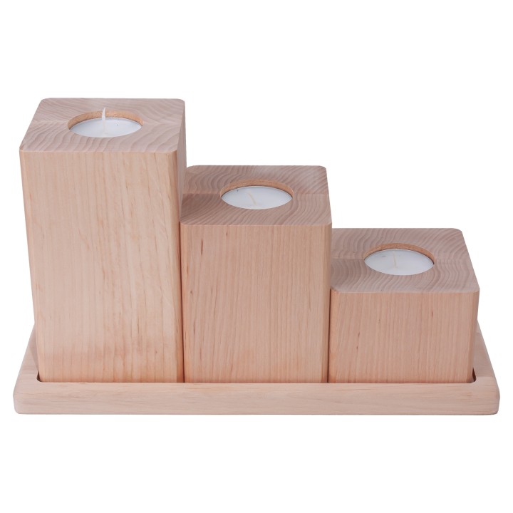 Alder candlestick set