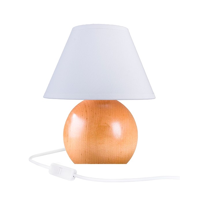 Table lamp Ball natural beech